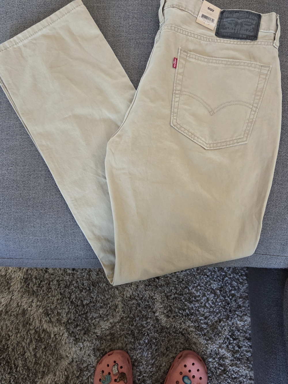 Levi's Khaki Straight Leg Jeans